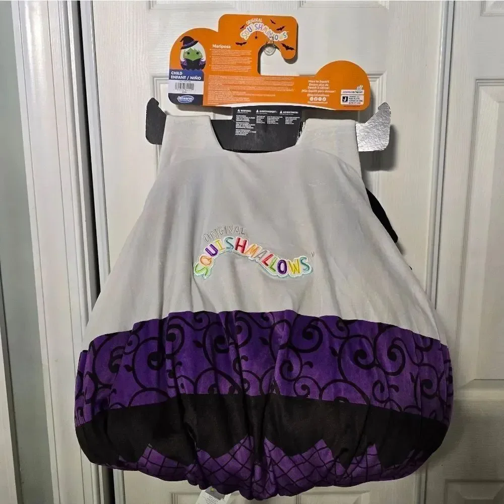 Nwt Squishmallows Kids' Mariposa the Witch Halloween Costume Suit One Size